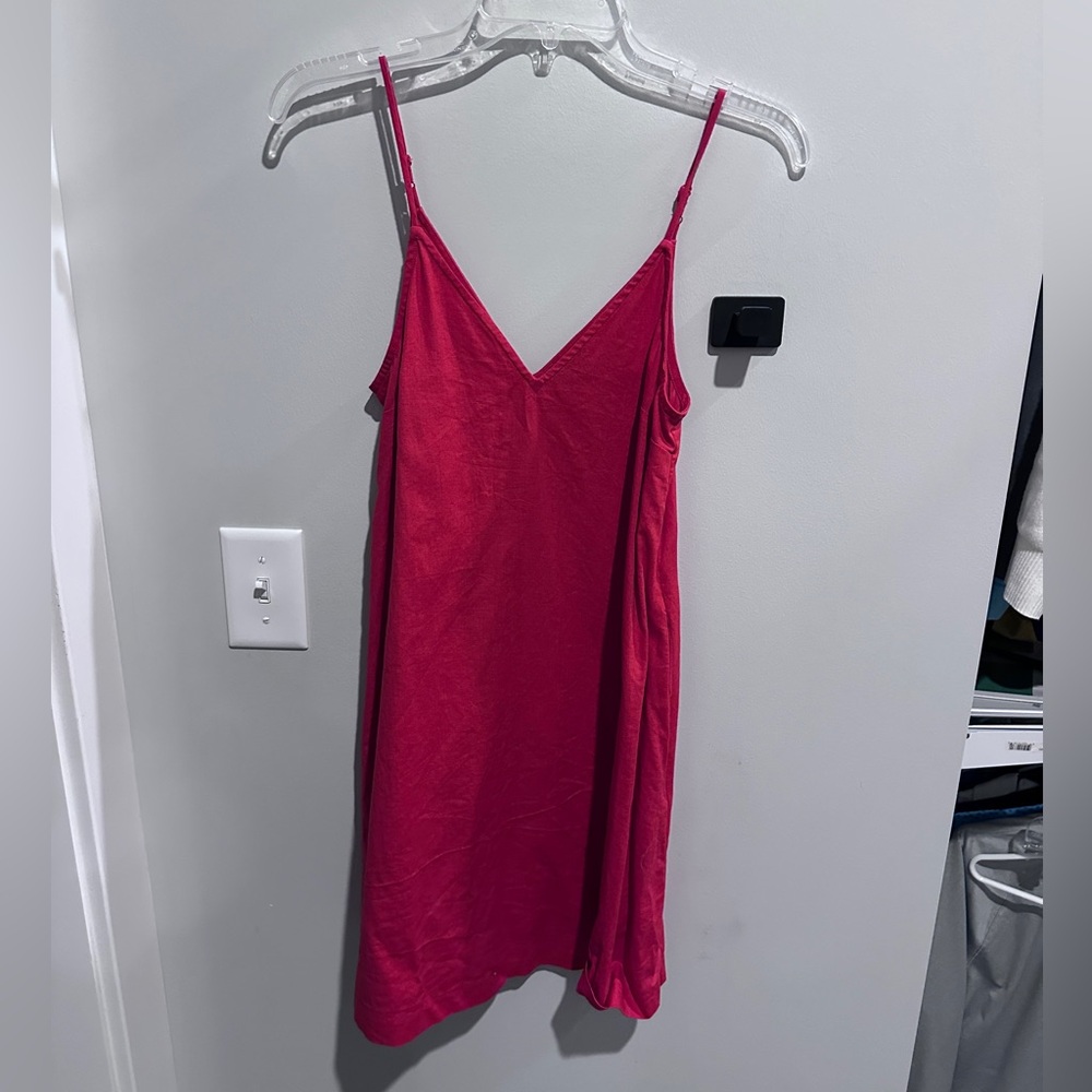 Express linen slip summer dress